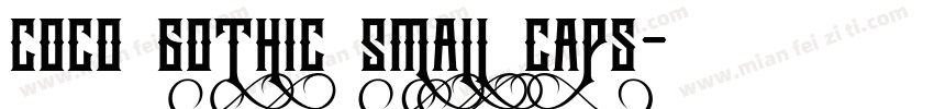 Coco Gothic Small Caps字体转换